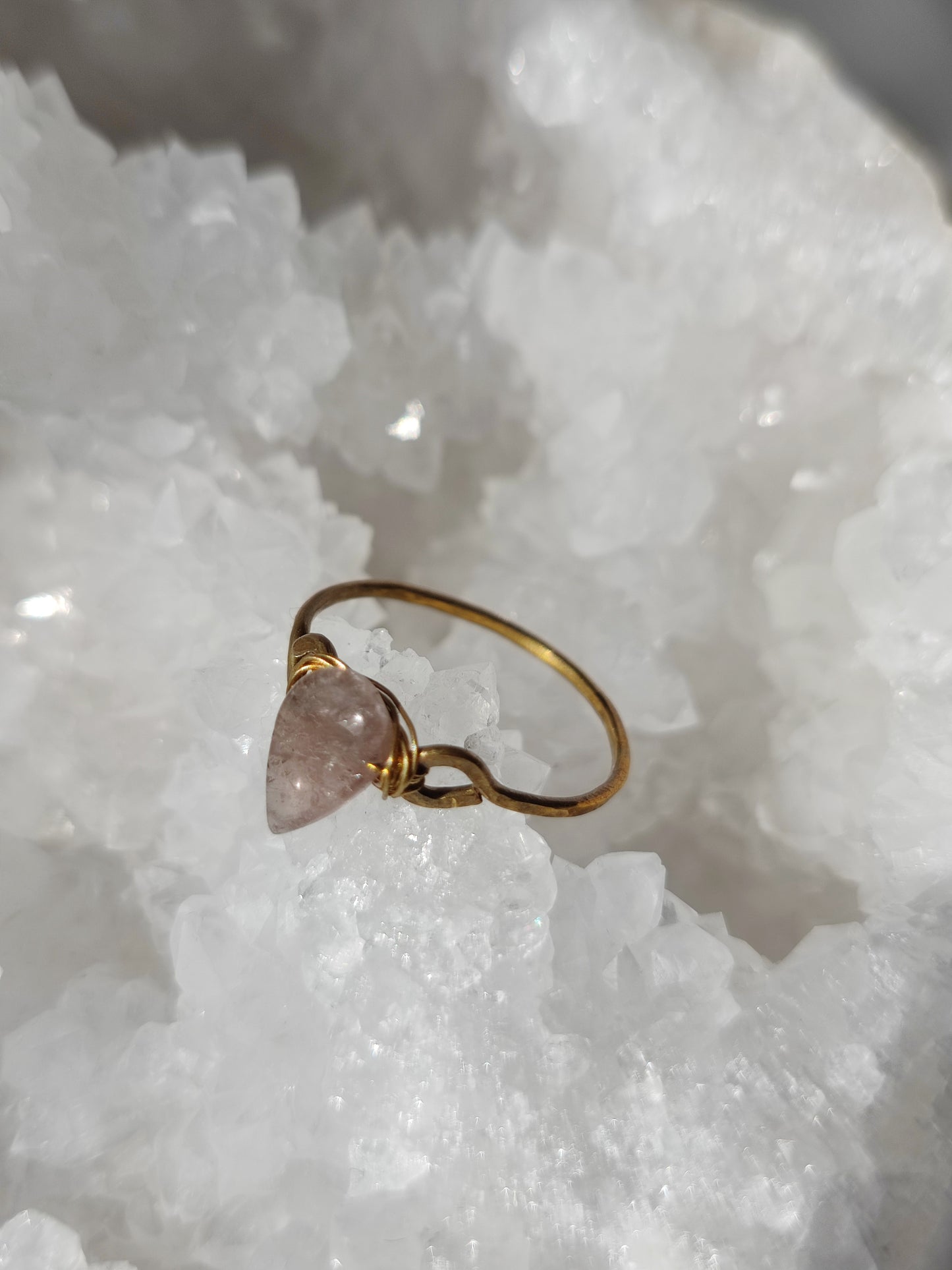 Messingring mit Turmalin