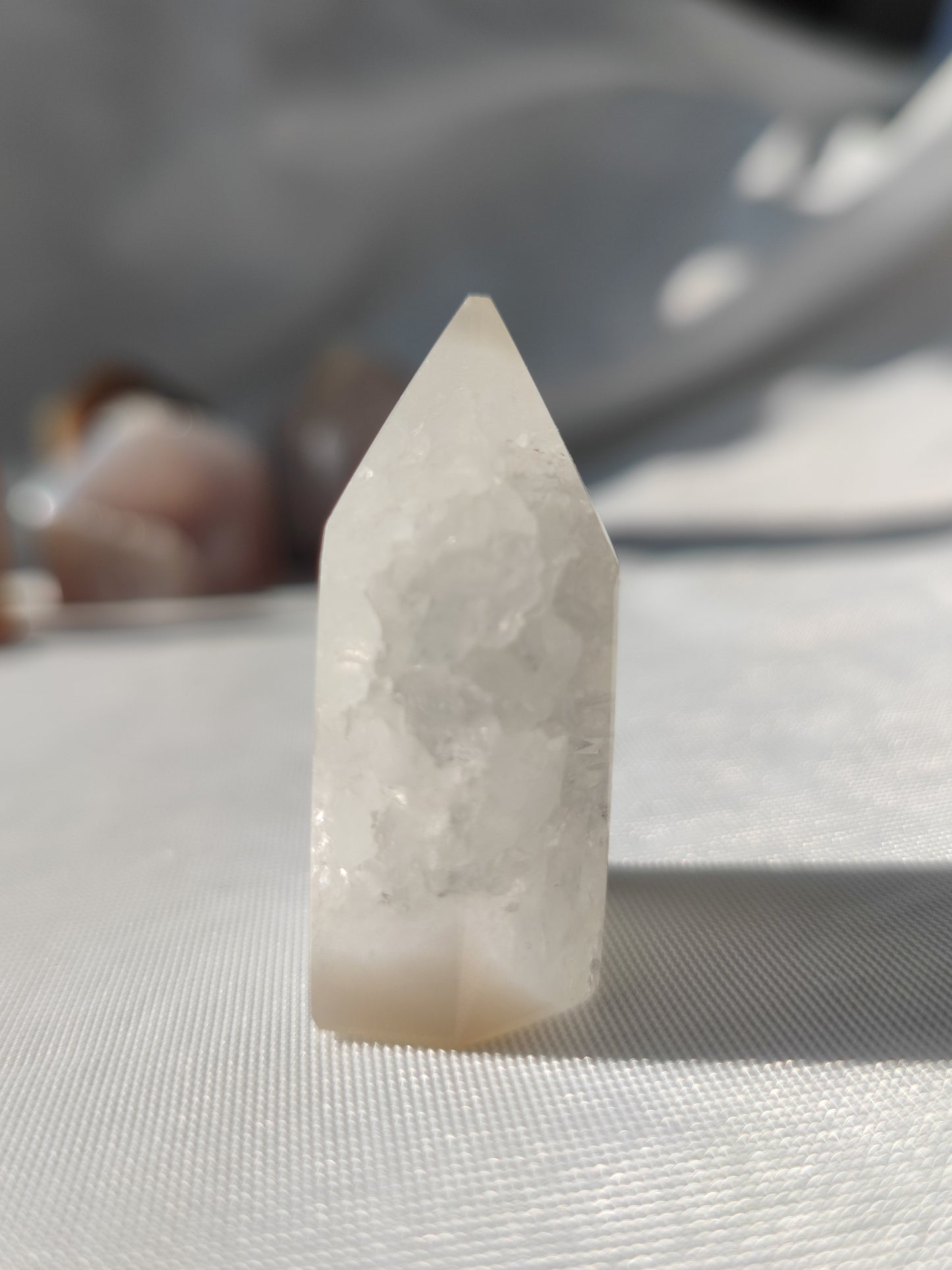Druzy Achat-/Quarzspitze A10