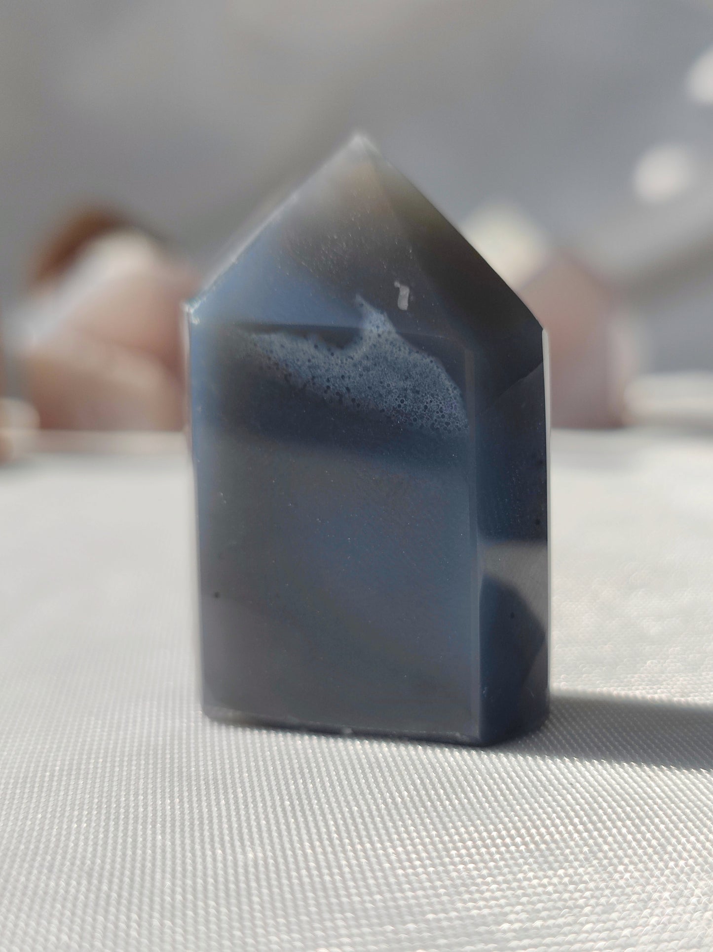 Druzy Achatspitze AC8, B-Ware