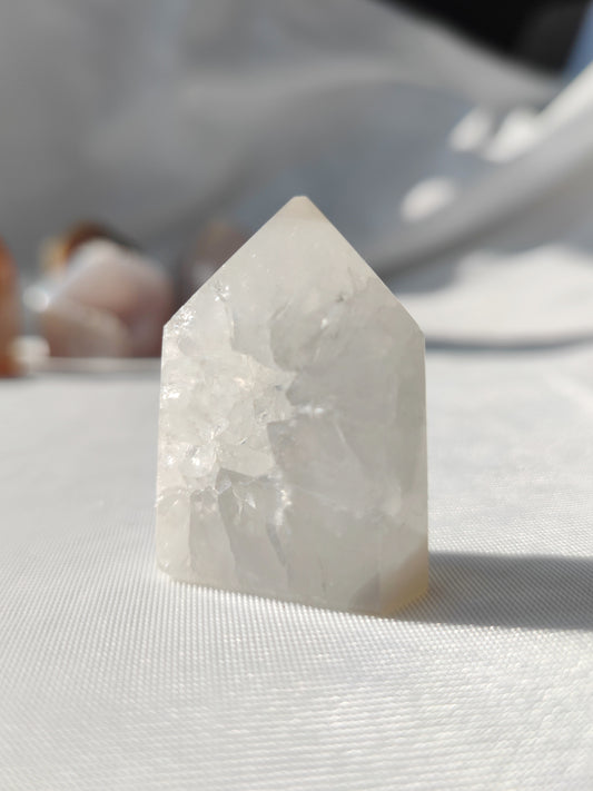 Druzy Achat-/Quarzspitze A10