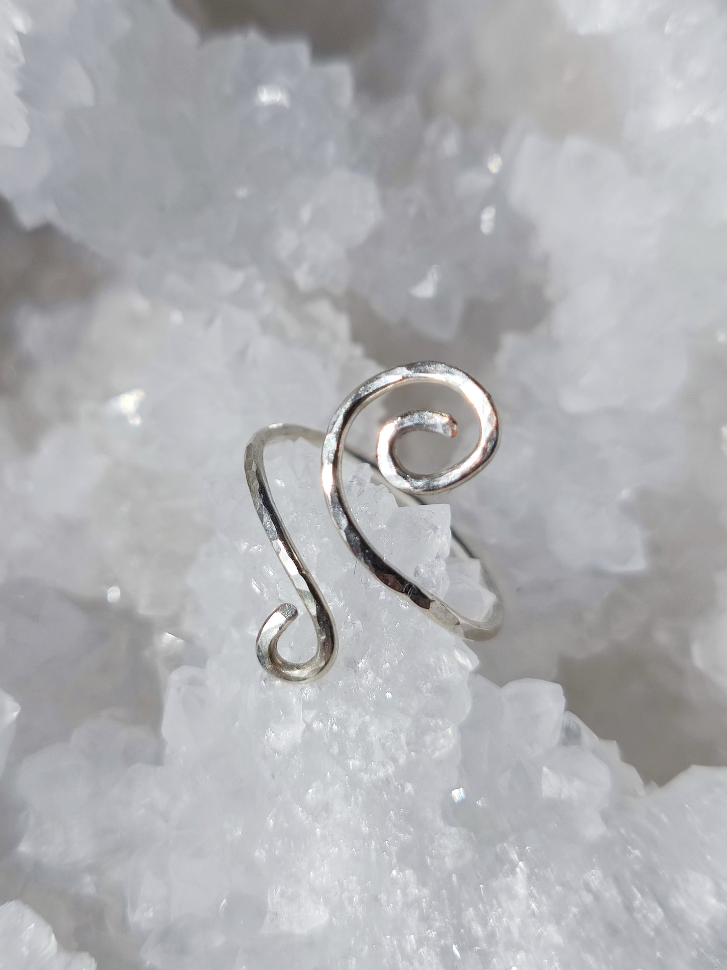 Verstellbarer Ring Versilbert