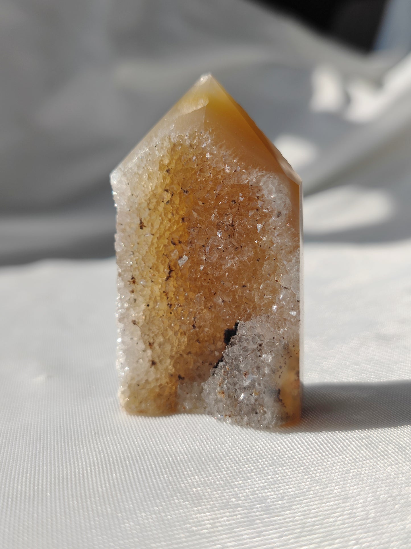Druzy Achatspitze A13, B-Ware